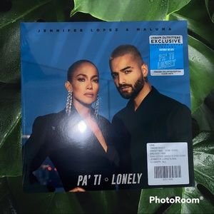 JLoXMaluma “Pa Ti & Lonely” Singles on Clear Vinyl. UO Exclusive. BiFold